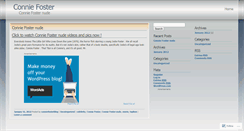 Desktop Screenshot of conniefosterblog.wordpress.com