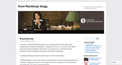 Desktop Screenshot of annerambergs.wordpress.com