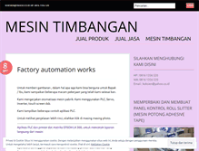 Tablet Screenshot of mesintimbangan.wordpress.com