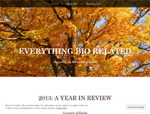 Tablet Screenshot of everythingbiorelated.wordpress.com