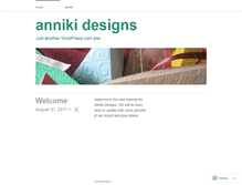 Tablet Screenshot of annikidesigns.wordpress.com