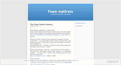 Desktop Screenshot of foammattress99.wordpress.com