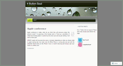 Desktop Screenshot of 4buttonsoul.wordpress.com