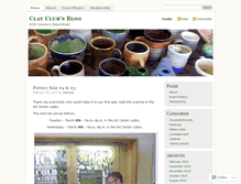 Tablet Screenshot of clayclub.wordpress.com