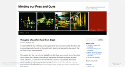 Desktop Screenshot of peasandques.wordpress.com