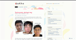 Desktop Screenshot of akho.wordpress.com