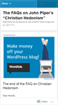 Mobile Screenshot of christianhedonismfaq.wordpress.com