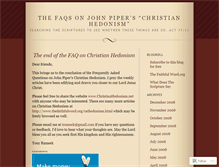 Tablet Screenshot of christianhedonismfaq.wordpress.com