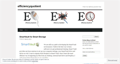 Desktop Screenshot of efficiencyquotient.wordpress.com