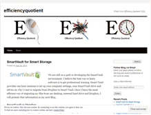 Tablet Screenshot of efficiencyquotient.wordpress.com