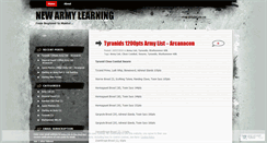 Desktop Screenshot of newarmylearning.wordpress.com