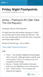 Mobile Screenshot of fridaynightflashpoints.wordpress.com