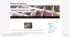 Desktop Screenshot of brilliantbunting.wordpress.com