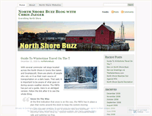 Tablet Screenshot of northshorebuzz.wordpress.com