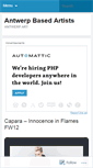 Mobile Screenshot of antwerpbasedartists.wordpress.com
