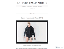 Tablet Screenshot of antwerpbasedartists.wordpress.com