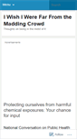 Mobile Screenshot of amidthemaddingcrowd.wordpress.com