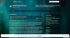 Desktop Screenshot of lumiereconsulting.wordpress.com