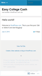 Mobile Screenshot of easycollegeincome.wordpress.com