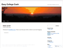 Tablet Screenshot of easycollegeincome.wordpress.com