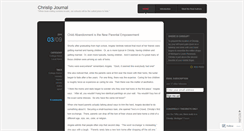 Desktop Screenshot of chrislipjournal.wordpress.com
