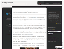 Tablet Screenshot of chrislipjournal.wordpress.com