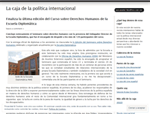 Tablet Screenshot of lacajadelapoliticainternacional.wordpress.com