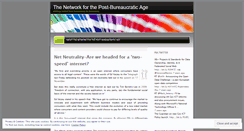 Desktop Screenshot of postbureaucraticage.wordpress.com