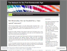 Tablet Screenshot of postbureaucraticage.wordpress.com