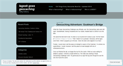 Desktop Screenshot of lageekgoesgeocaching.wordpress.com