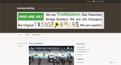 Desktop Screenshot of anewyoublog.wordpress.com
