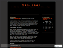 Tablet Screenshot of mrsedgescappoose.wordpress.com