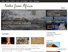 Tablet Screenshot of notesfromafrica.wordpress.com