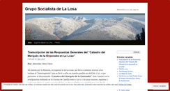 Desktop Screenshot of gruposocialistadelalosa.wordpress.com