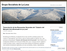 Tablet Screenshot of gruposocialistadelalosa.wordpress.com