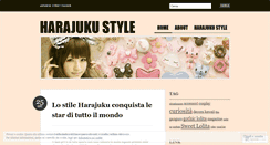 Desktop Screenshot of harajukustyleblog.wordpress.com