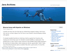 Tablet Screenshot of javarchives.wordpress.com
