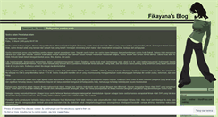 Desktop Screenshot of fikayana.wordpress.com