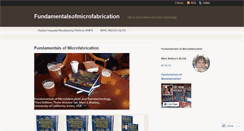 Desktop Screenshot of fundamentalsofmicrofabrication.wordpress.com