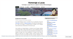 Desktop Screenshot of homenajelucas.wordpress.com
