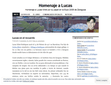 Tablet Screenshot of homenajelucas.wordpress.com
