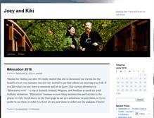 Tablet Screenshot of joeyandkiki.wordpress.com