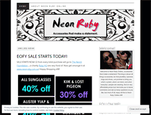 Tablet Screenshot of neonrubyblog.wordpress.com