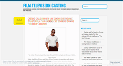 Desktop Screenshot of filmtvcasting.wordpress.com