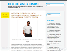 Tablet Screenshot of filmtvcasting.wordpress.com