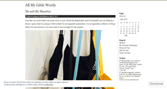 Desktop Screenshot of forallmylittlewords.wordpress.com