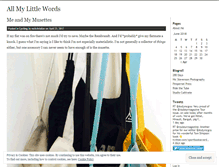 Tablet Screenshot of forallmylittlewords.wordpress.com