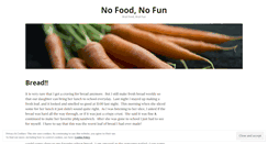 Desktop Screenshot of nofoodnofun.wordpress.com