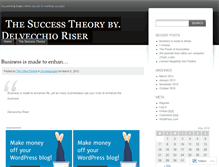 Tablet Screenshot of delvecchioriser.wordpress.com