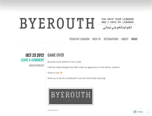 Tablet Screenshot of byerouth.wordpress.com